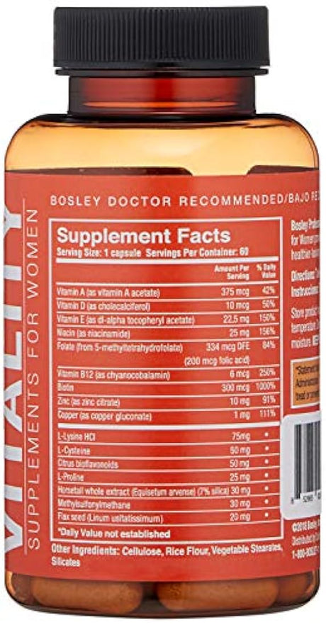 Suplementos vitalidad para el cabello Bosley Professional