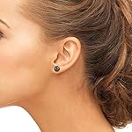 Aretes con pasador de oro de 14 K calidad A