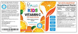 Gomitas de vitamina C para niños, veganas, libres de OMG y sin gluten, sabor a naranja de gran sabor, masticables de pectina, suplemento dietético para niños, 250 mg de vitamina C, 90 gelatinas [45 dosis]