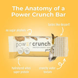 Power Crunch Bar, Snack Proteico con Sabor, Peanut Butter Crème, 12 Uds