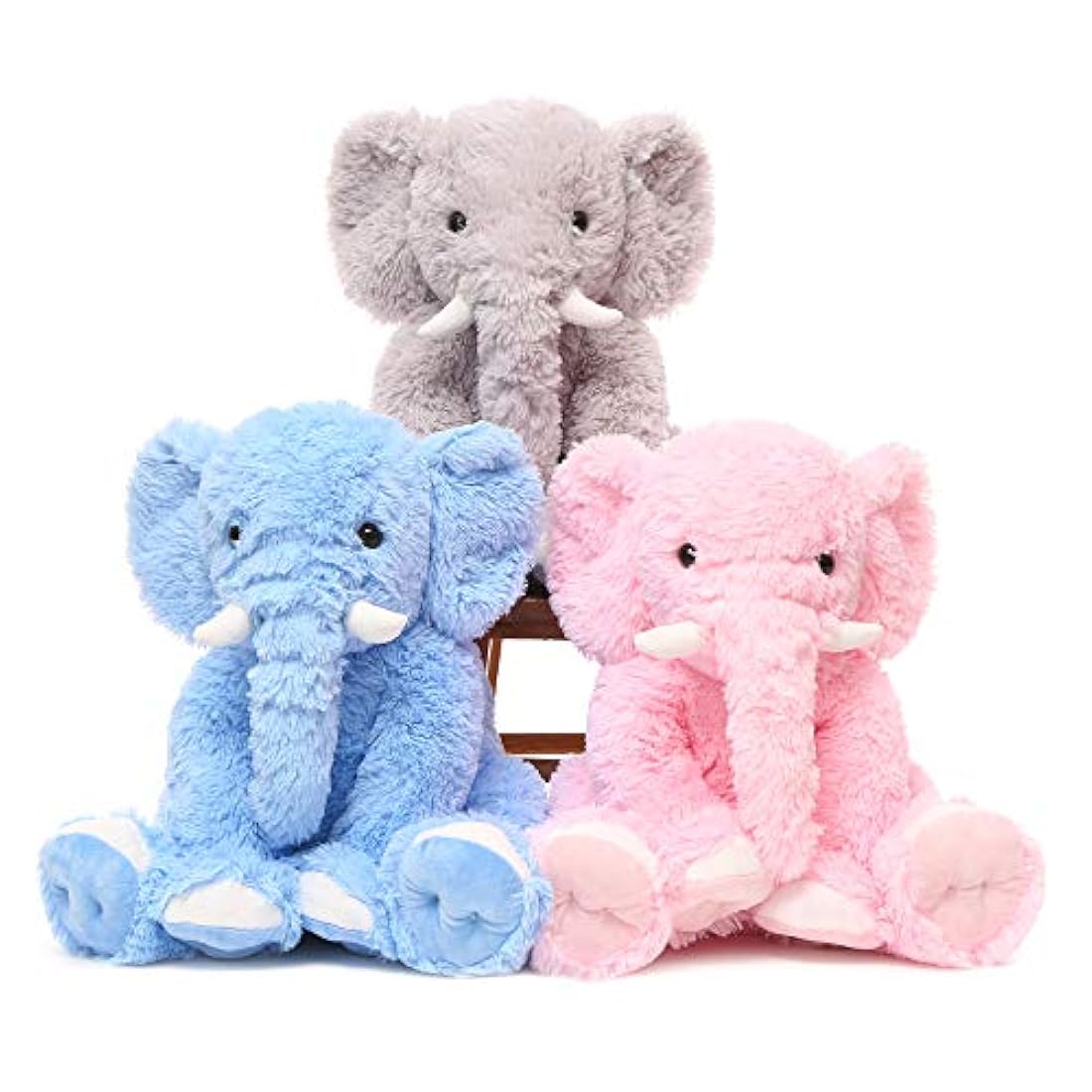 Peluche de elefante en color azul de 19 pulgadas