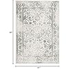 Alfombra de Área Oriental, Antideslizante y de Fácil Cuidado, ADR109X-5