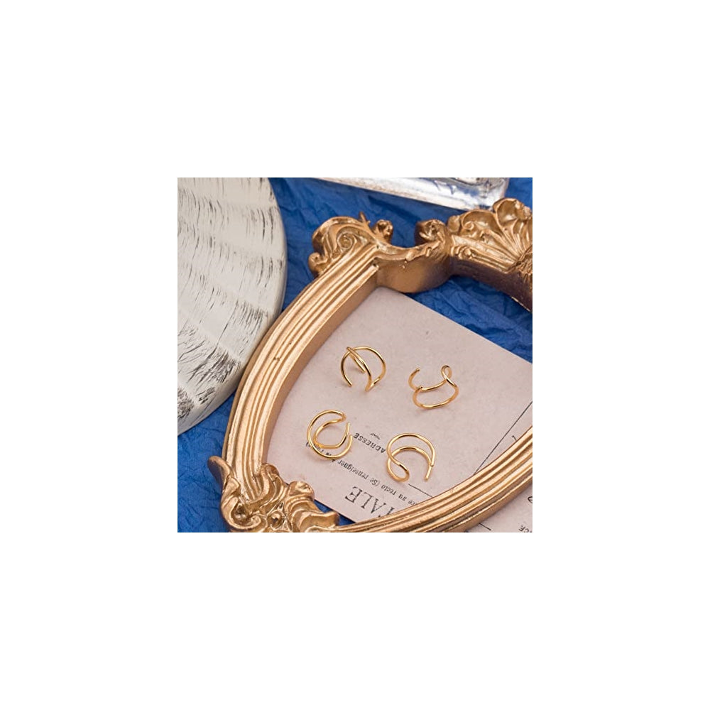 Aretes de plata de le ajustable para mujeres