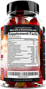 Gomitas multivitamínicas para mujer, con vitaminas A, C, B6, B12, D y E para apoyo inmunológico, nutrientes altamente absorbentes para la salud del cuerpo entero, soporte de hueso, pecho y energía, 60 gomas