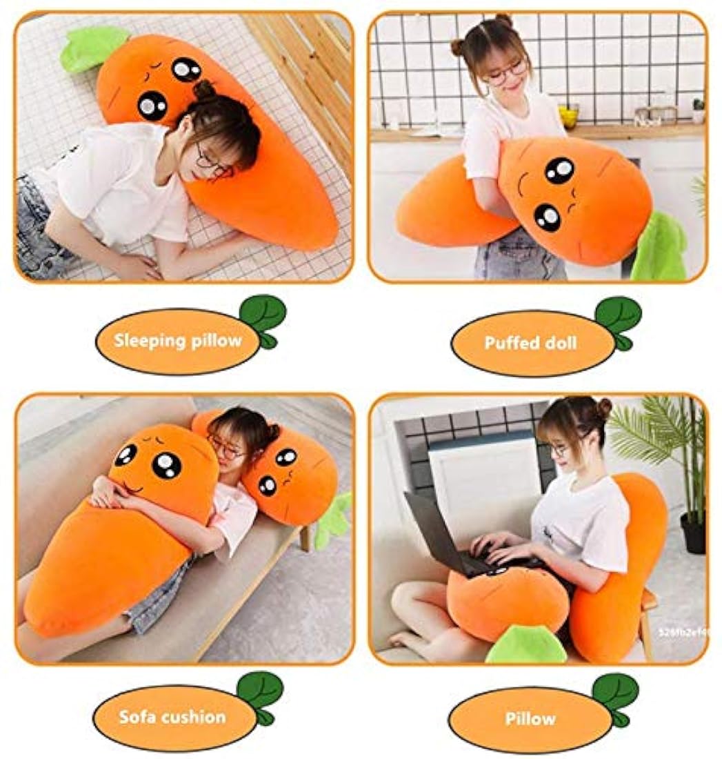 Almohada para abrazar zanahoria de 27 5/8 pulgadas