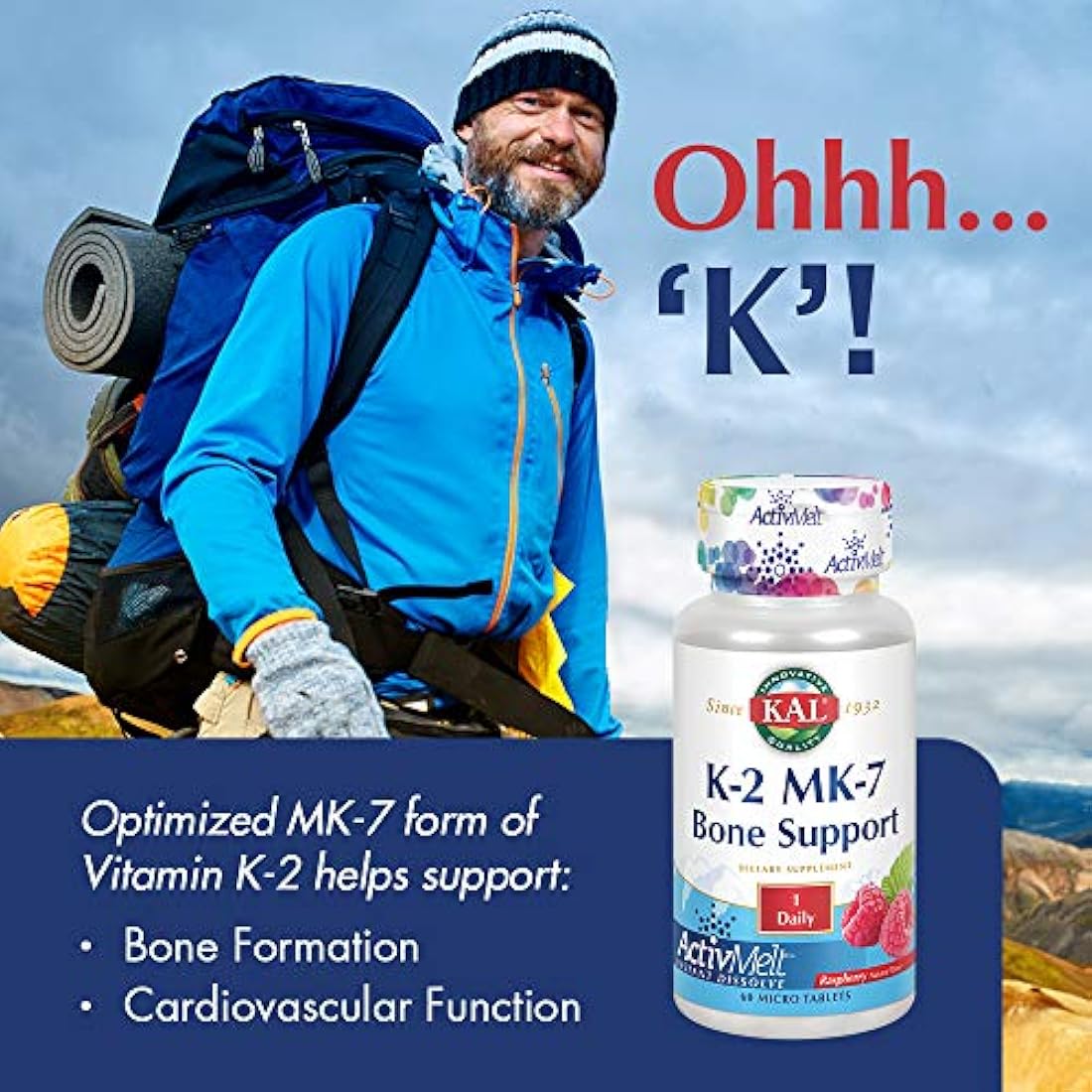 Suplemento vitaminico con sabor a frambruesa