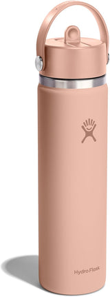 Botella de agua HYDRO FLASK, acero inoxidable, tapa con popote.