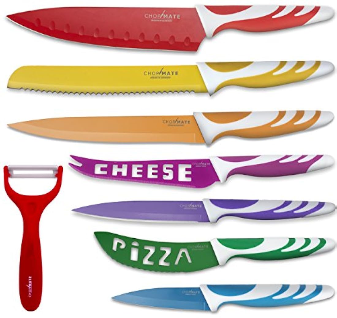 Cuchillos Acero Inoxidable antibacteriano 8 piezas
