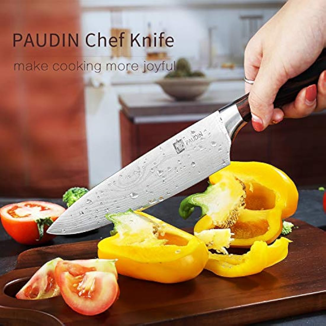 Cuchillo de chef de acero inoxidable alemán