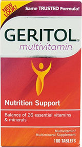 Geritol - Tabletas completas (100 unidades), paquete de de 4, 4
