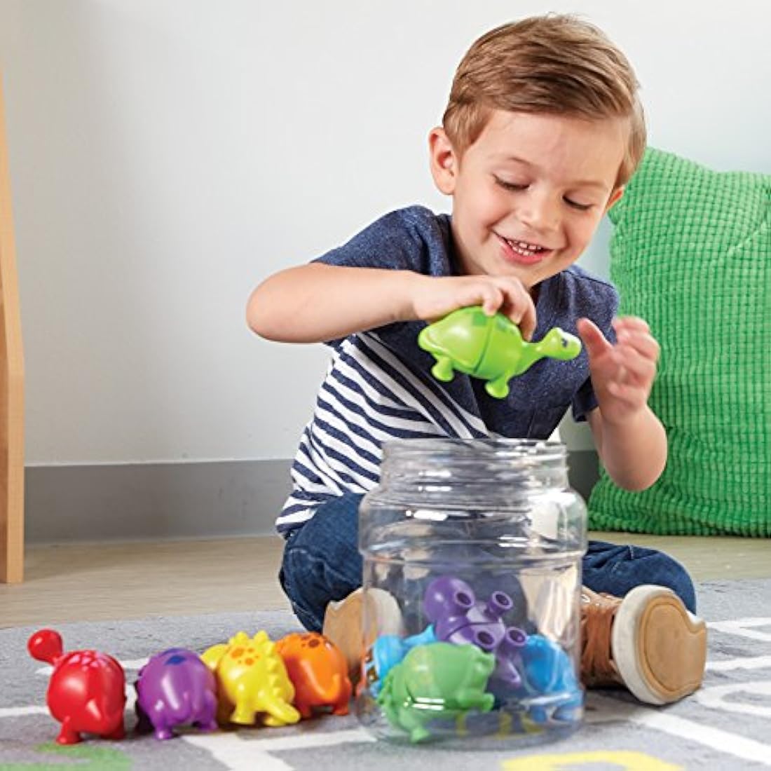 Learning Resources - Dinos juguete de conteo, motor fino