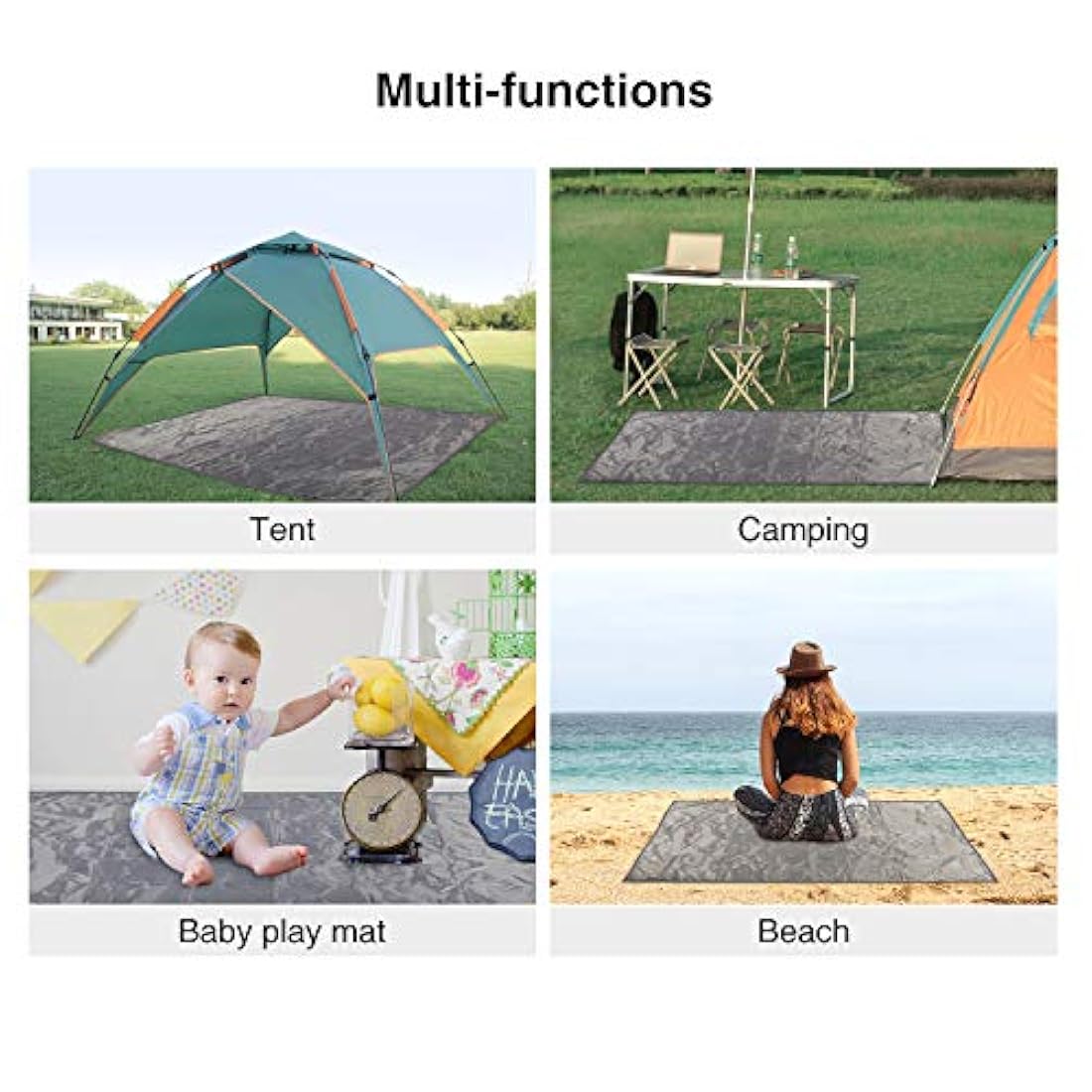 REDCAMP - Lona de camping impermeable (36.0 x 82.7 in)