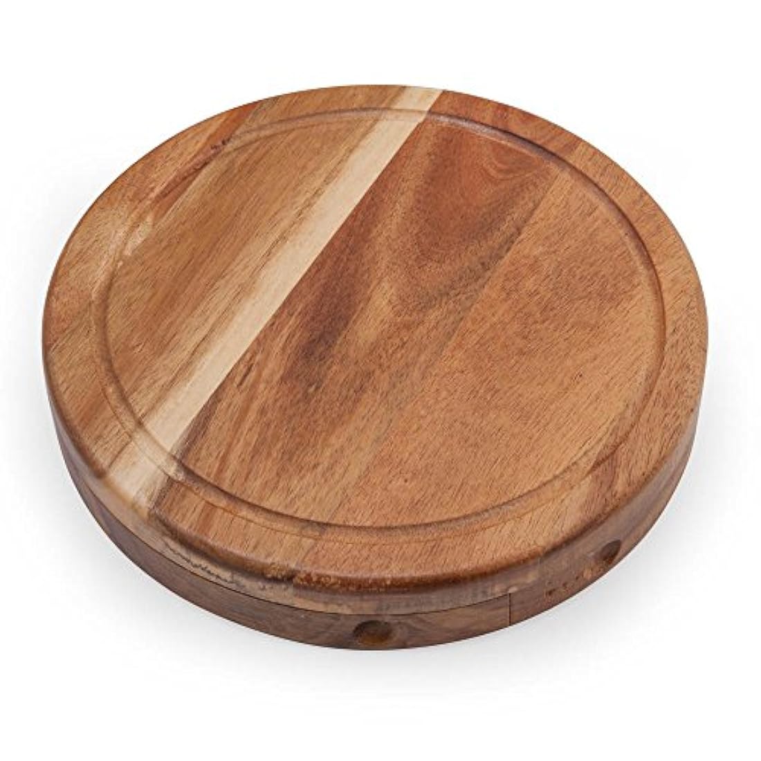 ILEAF - Tabla de queso de madera de acacia con 3 cuchillos