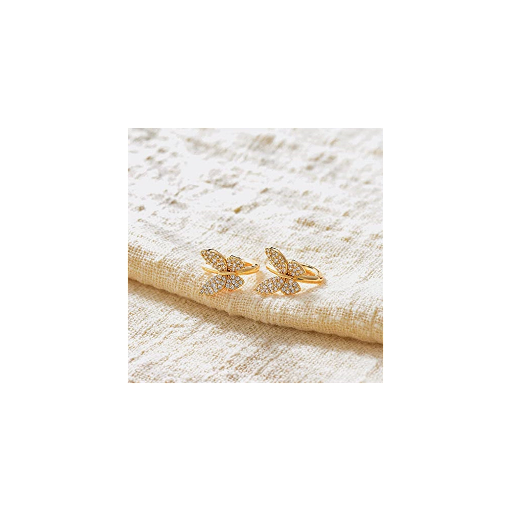 Aretes de presión pequeños para mujer