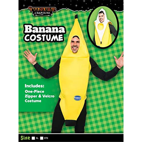 Disfraces traje de plátano adulto