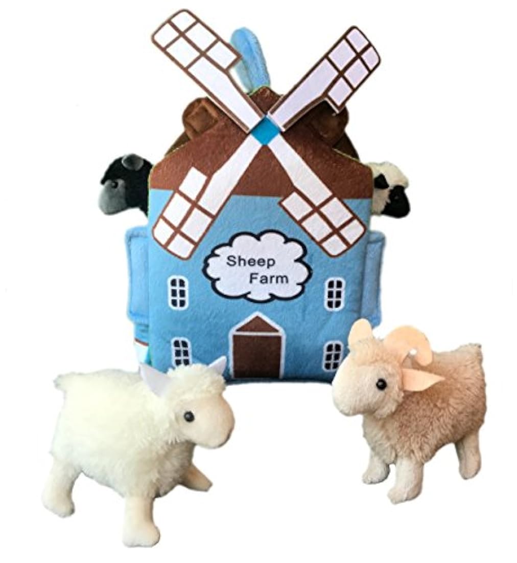 Adore – 12 peluche Molino de viento Ovejas Granja Animal