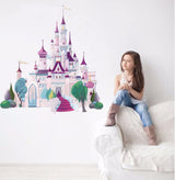 Runtoo Vinilos de Pared Castillo para Niñas Decoración Infantil