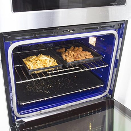 Juego de 2 bandejas para horno de cocina, resistentes