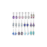 Aretes colgantes de gota de cristal de lágrima para mujeres