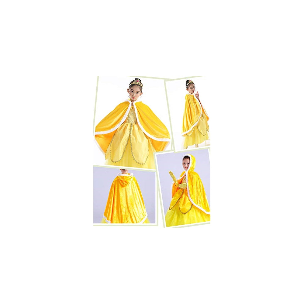 Disfraz de capa de princesa con capucha para niñas de 2-3T