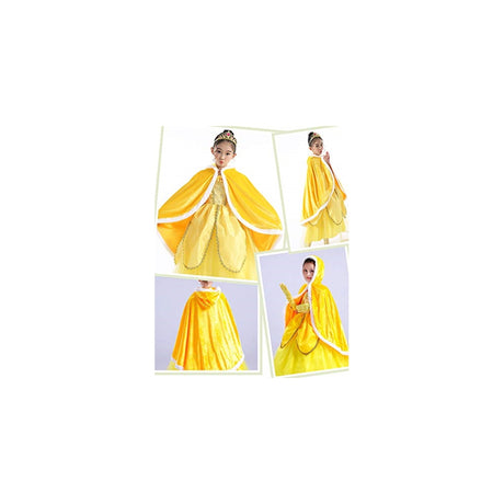 Disfraz de capa de princesa con capucha para niñas de 2-3T