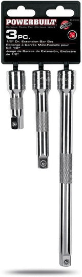 Juego de Barras de Extensión Powerbuilt 1/2 3, 5, 10 Pulgadas 640846