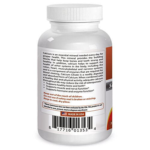 Citrato de calcio con vitamina D-3 240 tabletas
