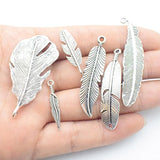 Abalorios de plumas colección de abalorios colgantes