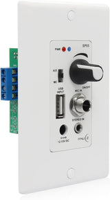 Amplificador de Audio In Wall 120W con Bluetooth y USB