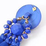 Boderier - Aretes hechos a mano color azul