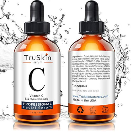 Sérum de vitamina C para cara, suero facial tópico
