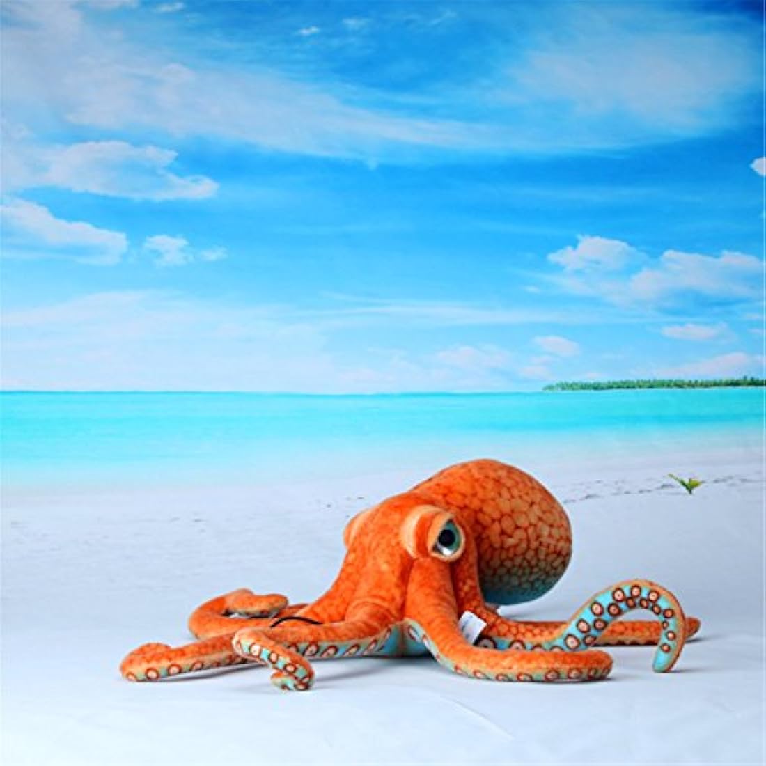 Peluche relaista de pulpo color marrón de 33.5in.A-cool