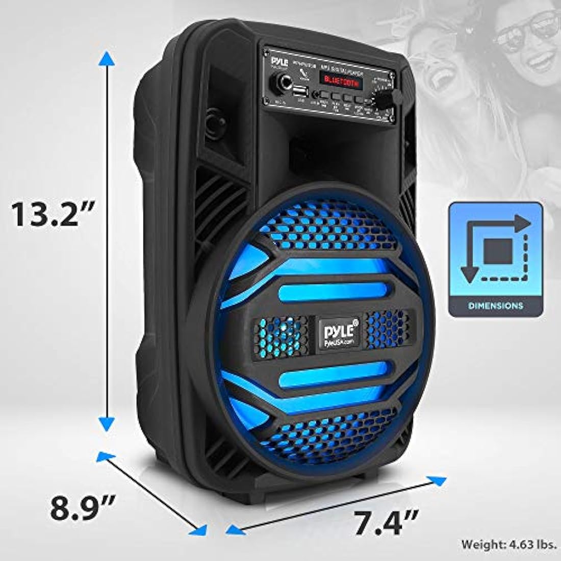 Parlante Portátil con Bluetooth PYLE-PRO PPHP835B