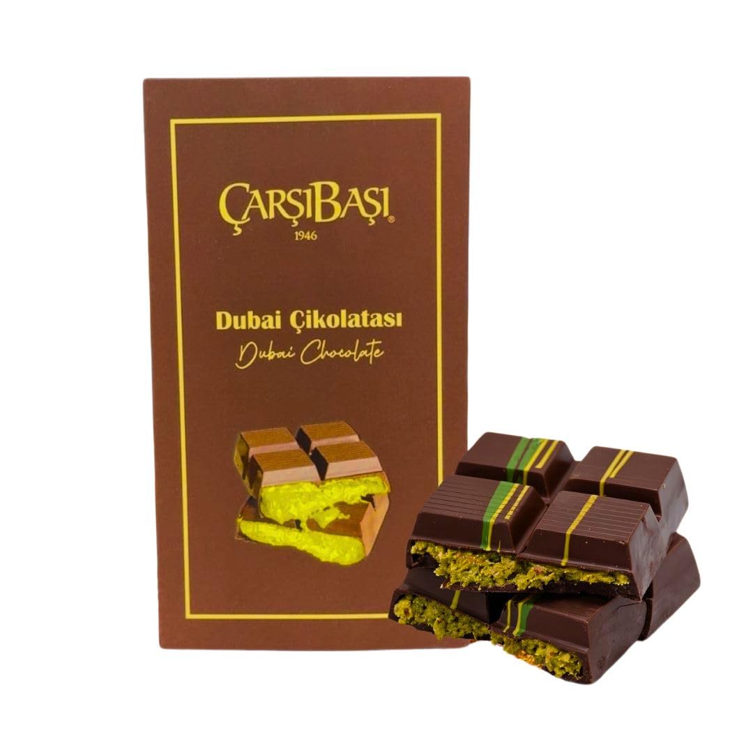 Barra de Chocolate Dubai Lujo – Pistacho y Kataifi – 90g
