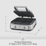 Waffle Maker Breville 4 Rebanadas, 12.25x12.25x5.75 Pulgadas