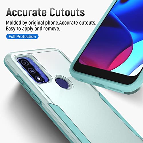 Warsia for Moto G Pure Phone Case, Moto G Pure Case with Screen Protector,[Military Grade Drop Tested] Heavy-Duty Tough Rugged Shockproof Protective Case for Motorola G Pure, Green