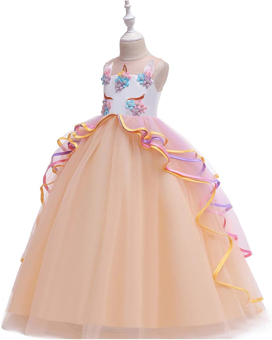 Disfraz Princesa Unicornio con Diadema para Niñas  4-5T