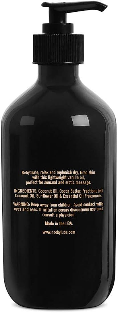 Aceite de masaje de vainilla con aceite de coco NOOKY