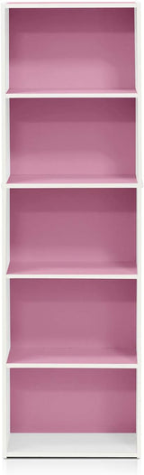 Estantería reversible de 5 niveles Furinno 11055WH/PI