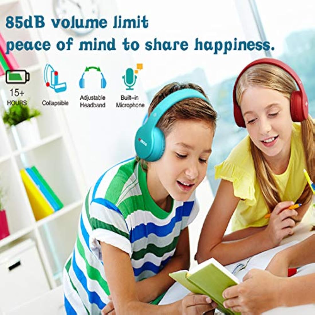 Auriculares Inalámbrico con Bluetooth para niños. MIDOLA