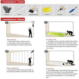 Papel vinilo estilo Damasco negro(1.7 ft x 32.8 ft)