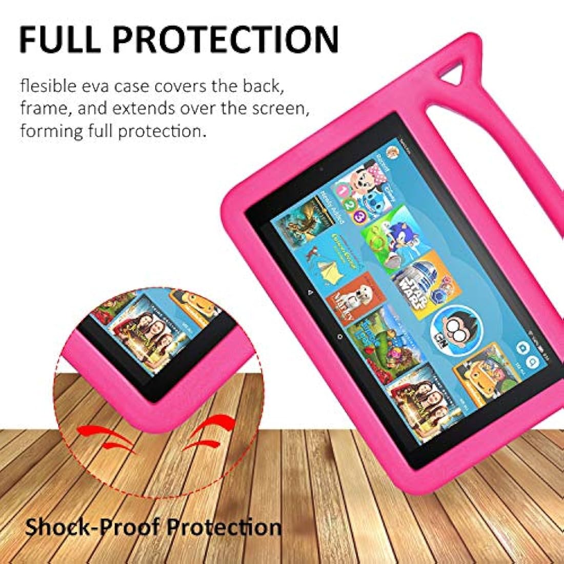 SHREBORN - Funda protectora para tablet 9ª/7ª generación