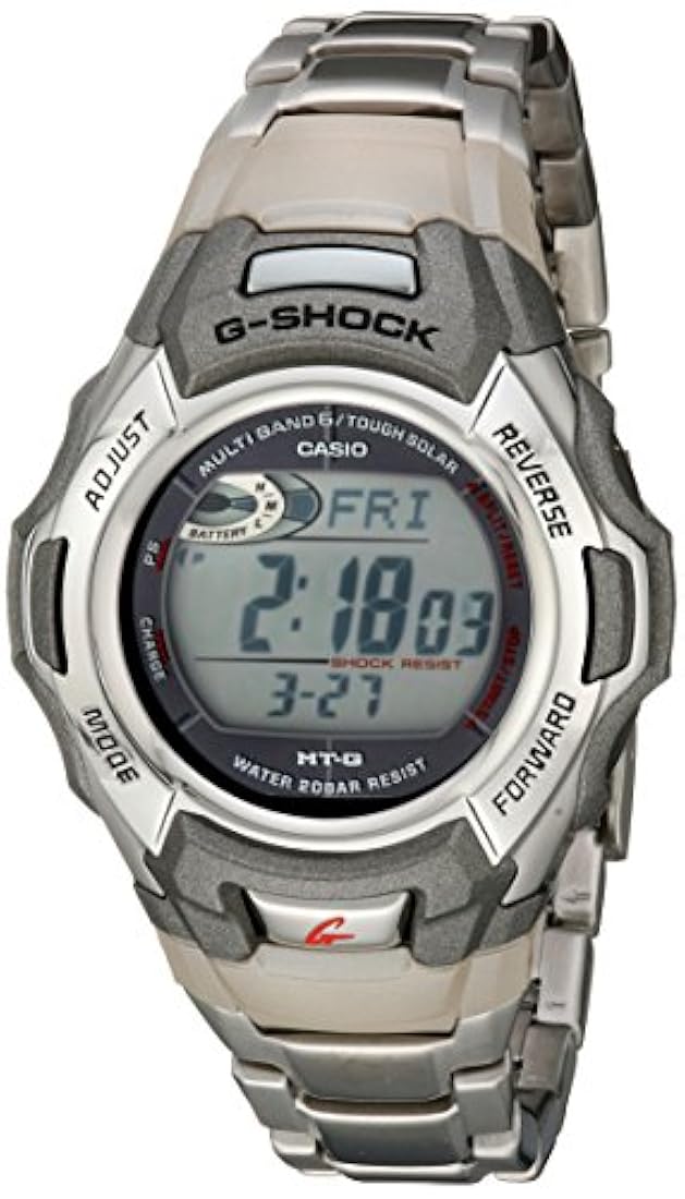 reloj deportivo de acero inoxidable solar de hombre