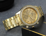 Reloj de pulsera para hombre y mujer, acero inoxidable