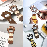 Bonito imán abrebotellas con forma de pata de gato