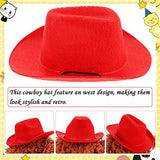 Pai Sence 5 sombreros de vaquero para perros pequeños, con ajuste ajustable, para cachorros y mascotas, gatos, disfraz occidental, accesorios de aseo
