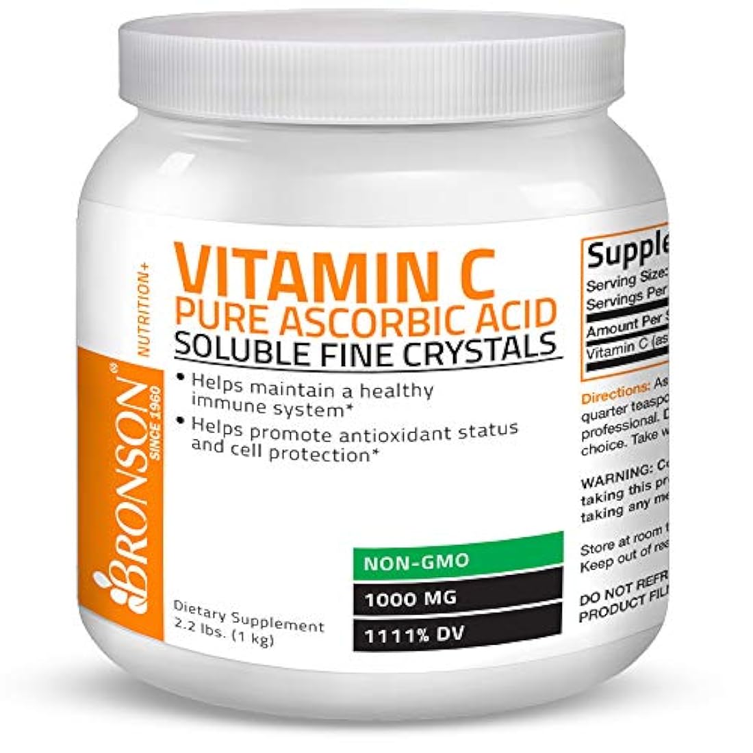 Vitamina C en polvo, pura absorción, ácido soluble