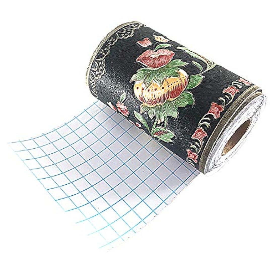 Papel pintado autoadhesivo para pared negro (4.2 x 196.8)