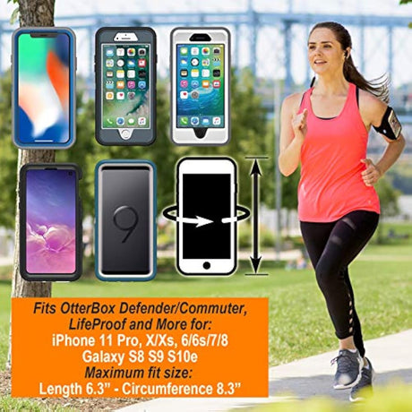 Brazalete  con funda grande para correr y trabajar fuera