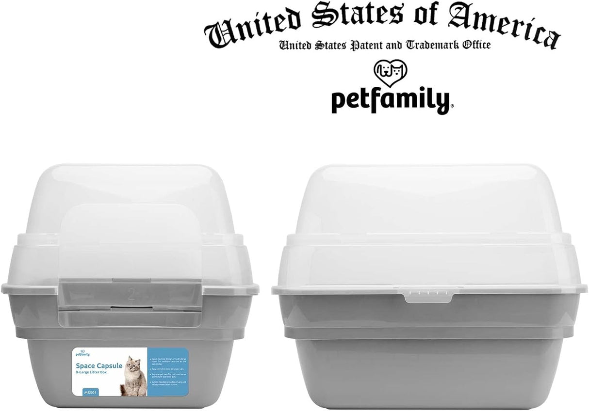 Caja de arena para gatos grande plegable Petfamily